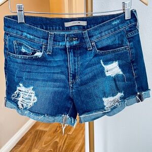 Joe's Jeans Distressed Blue Denim Shorts size 27